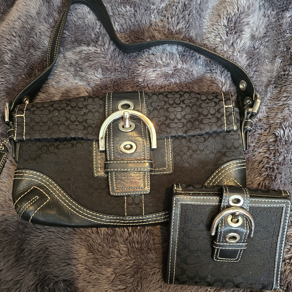 Coach Vintage Signature C Soho W Matching Wallet